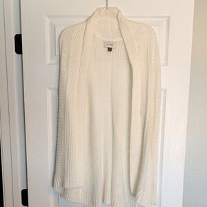 Sonoma Women's Cream Open-Front Cardigan